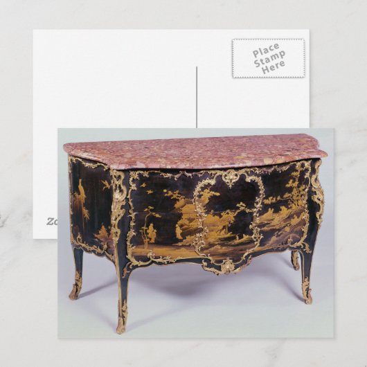 Commode, Französisch, Mitte des 18. Jahrhunderts Postkarte (Vorne/Hinten)