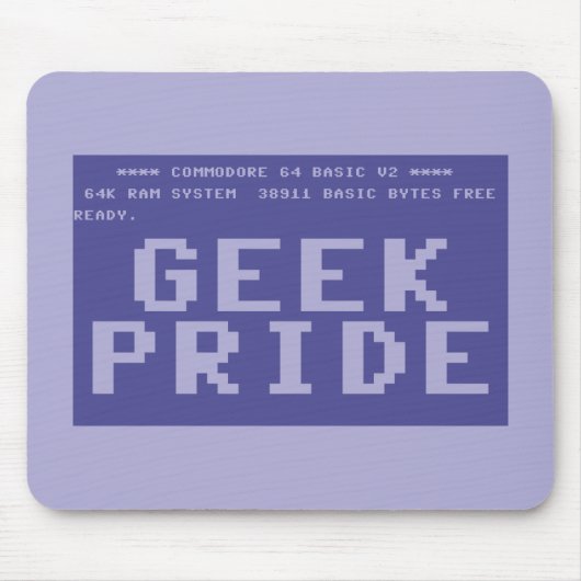 Commodore 64-Geekstolz Mousepad (Vorne)