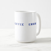 Commodore 64 Kein Kaffee Fehler Kaffeetasse (VorderseiteRechts)