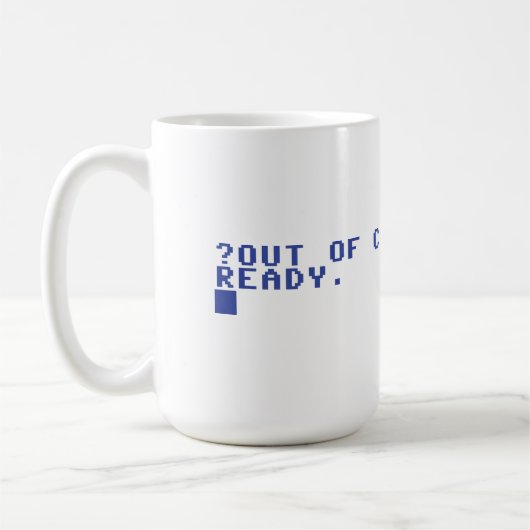 Commodore 64 Kein Kaffee Fehler Kaffeetasse (Links)