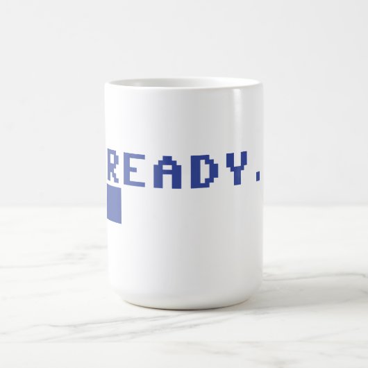 Commodore 64 Ready - Geek chic Retro Tasse (Mittel)
