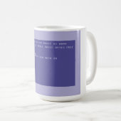 Commodore 64 Trinke Kaffee Basic-Programm-Bildschi Kaffeetasse (VorderseiteRechts)