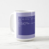 Commodore 64 Trinke Kaffee Basic-Programm-Bildschi Kaffeetasse (Vorderseite Links)