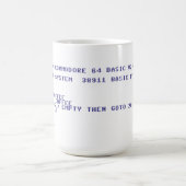 Commodore 64 Trinke Kaffee Basic-Programm Kaffeetasse (Mittel)