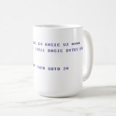 Commodore 64 Trinke Kaffee Basic-Programm Kaffeetasse (VorderseiteRechts)