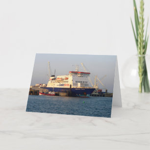 Commodore Clipper in St Peter Port Guernsey Feiertagskarte