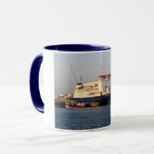 Commodore Clipper in St Peter Port, Guernsey Tasse (Vorderseite Links)