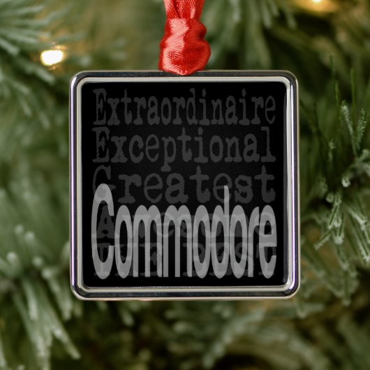Commodore Extraordinaire Ornament Aus Metall (Baum)