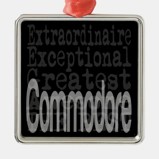 Commodore Extraordinaire Ornament Aus Metall (Vorne)