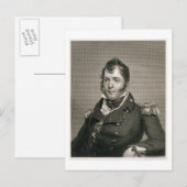 Commodore Oliver Hazard Perry (1785-1819), Gravur Postkarte (Vorne/Hinten)