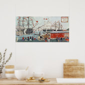Commodore Perrys Geschenk einer Eisenbahn Poster (Küche)
