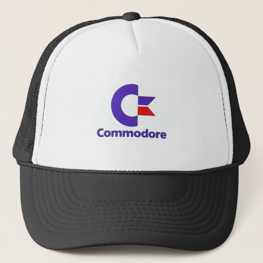Commodore Retro Trucker Truckerkappe (Vorderseite)