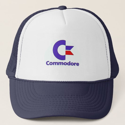 Commodore Retro Trucker Truckerkappe (Vorderseite)