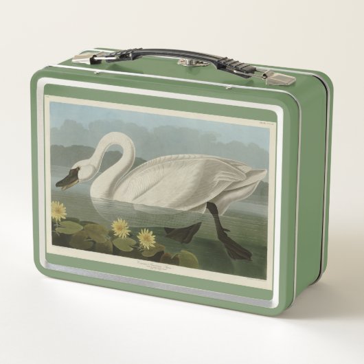 Common American Swan - Audubon's Birds of America Metall Brotdose (Rückseite)