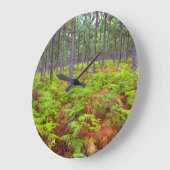 Common Bracken (Pteridium Aquilinum) Große Wanduhr (Winkel)