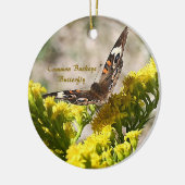 Common Buckey Butterfly Foto Ornament (Links)