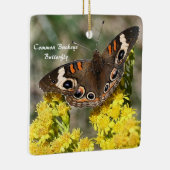 Common Buckey Butterfly Foto Ornament (Rechts)