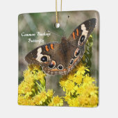 Common Buckey Butterfly Foto Ornament (Links)