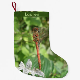 Common Darter Dragonfly Custom Christmas Strumpf Kleiner Weihnachtsstrumpf