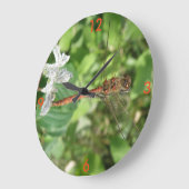 Common Darter Dragonfly Wall Clock Große Wanduhr (Winkel)