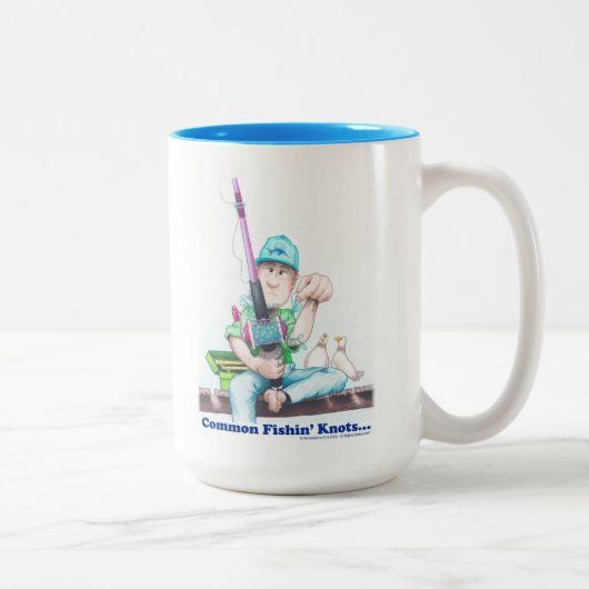 Common Fishin Knots - casting difficulties  Zweifarbige Tasse (Rechts)