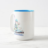 Common Fishin Knots - casting difficulties  Zweifarbige Tasse (Vorderseite Links)