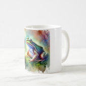 Common frog 131024AREF112 - Watercolor Kaffeetasse (VorderseiteRechts)