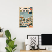 Common Ground Mid Century Modern Poster (Heimbüro)