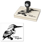 Common kingfisher gummistempel (Stempel)