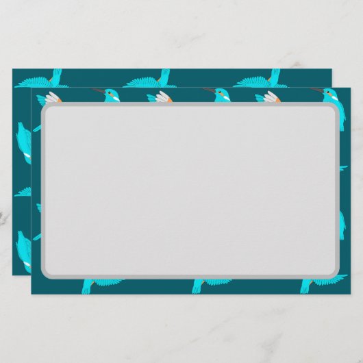 Common Kingfishers Briefpapier (Vorne/Hinten)