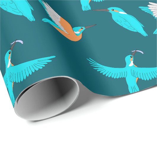 Common Kingfishers Geschenkpapier (Rolleneckpunkt)