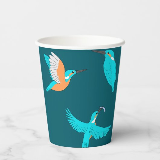 Common Kingfishers Pappbecher (Rückseite)