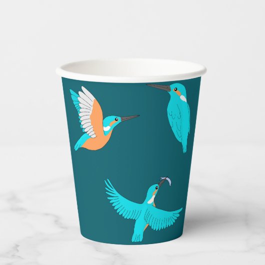 Common Kingfishers Pappbecher (Vorderseite)