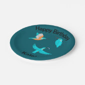 Common Kingfishers Pappteller (Schrägansicht)