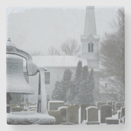 Common, kleines Compton, Rhode Island Steinuntersetzer (Vorderseite)