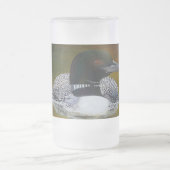 Common Loon Mattiert Glass Tasse, 16 oz Mattglas Bierglas (Mittel)
