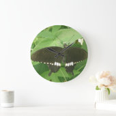 Common Mormon Butterfly Wall Clock Große Wanduhr (Zuhause)