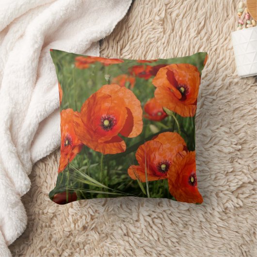 Common Poppies  Kissen (Decke)