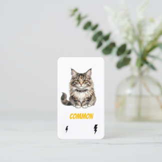 Common Punk Cat-Collector Card-Maine Coon Rebel  Visitenkarte