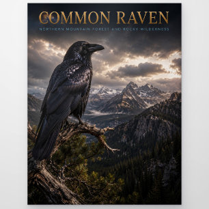 Common Raven Mountain Wilderness TIERWELT Postkarte
