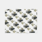 Common Raven von Audubon Fleecedecke (Vorderseite (Horizontal))