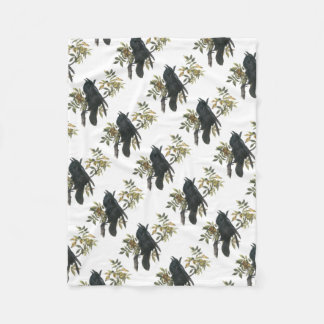 Common Raven von Audubon Fleecedecke