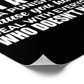 Common Sense Is Not A Gift It's A Punishment Funny Poster (Ecke)