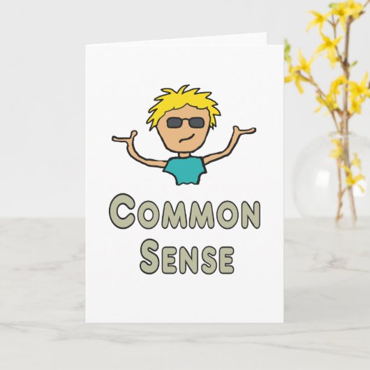 Common Sense Karte (Gelbe Blume)