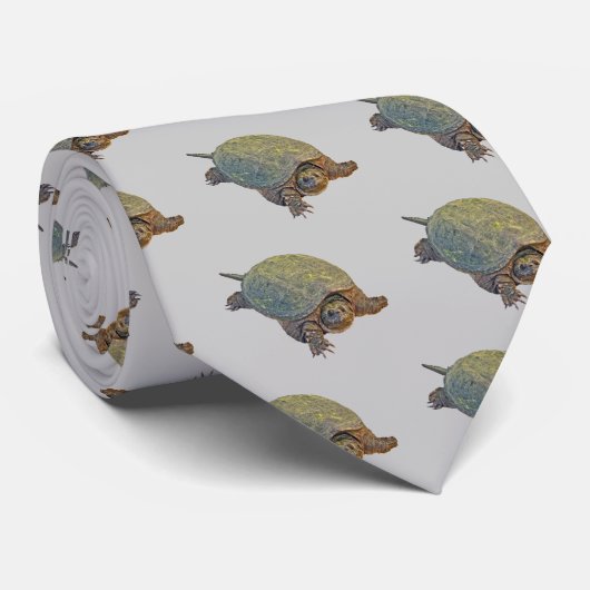 Common Snapping Turtle - Chelydra serpentina Krawatte (Gerollt)