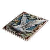 Common Tern - Art Nouveau Keramik Tile Fliese (Seite)