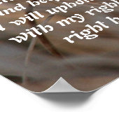 Common Yellowthroat Bird Isaiah 41:10 Print Poster (Ecke)