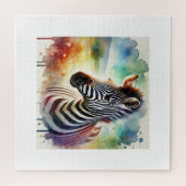 Common Zebra 210824AREF110 - Watercolor Puzzle (Horizontal)