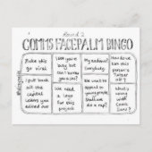 Commons Facepalm Bingo Runde 2 Postkarte (Vorderseite)