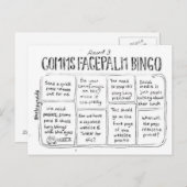 Commons Facepalm Bingo Runde 3 Postkarte (Vorne/Hinten)